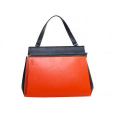 Celine Edge in pelle originale ciliegia con nero