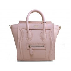 Celine Luggage Mini Tote in pelle di vitello rosa