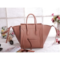 Borsa tote quadrata Phantom Luggage di Celine, rosa gambero