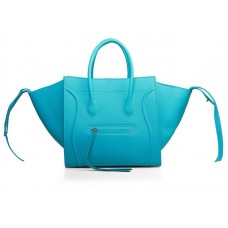 Borsa tote Celine Luggage Phantom Square Turchese