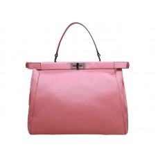 Borsa Fendi Peekaboo in pelle di vitello rosa