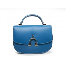 Borsa a tracolla Hermes Stirrup blu cielo