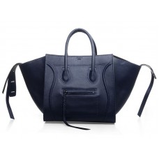 Borsa tote Celine Luggage Phantom Square blu scuro