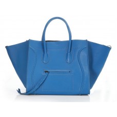Borsa tote Celine Luggage Phantom Square blu