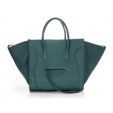Borsa tote Celine Luggage Phantom Square verde