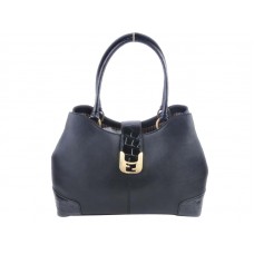 Borsa Fendi Chameleon in pelle nera