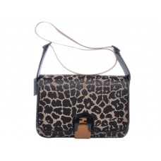 Borsa a tracolla Fendi Chameleon Leopard