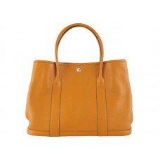 Borsa tote Hermes Garden Party Togo in pelle arancione