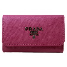 Portachiavi Prada Saffiano 6 rosa acceso