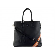 Prada Nappa Leather Shopper Nero