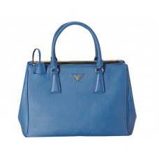 Borsa Prada Saffiano Lux blu