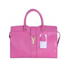 Yves Saint Laurent Cabas Chyc Borsa grande in pelle rosa