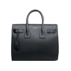 Borsa Yves Saint Laurent Sac Du Jour in pelle nera originale