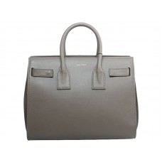 Borsa Yves Saint Laurent Sac Du Jour in pelle originale color kaki