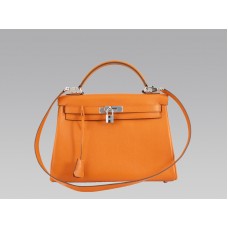 Hermes Kelly 32cm Togo Pelle Arancione