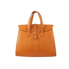 Borsa Hermes 08c Flap arancione