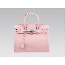 Hermes Birkin 35cm Togo Clemence Rosa Chiaro