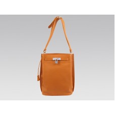 Hermes So Kelly 22cm Clemence Arancione