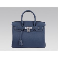 Hermes Birkin 30 centimetri Togo Clemence Bleu Nuit