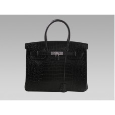 Hermes Birkin 35 Cm Coccodrillo Nero