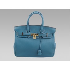 Hermes Birkin 35 Togo Pelle Blu