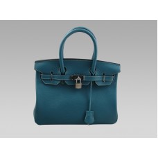 Hermes Birkin 25 Togo Pelle Blu