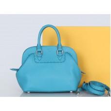 Borsa Fendi Original in pelle Mini Selleria Adele Blu