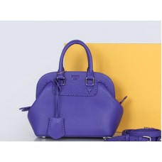Borsa Fendi Original in pelle Mini Selleria Adele Viola