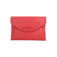 Givenchy Antigona Envelope Clutch in pelle martellata rossa