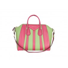 Borsa Givenchy Antigona grande bicolore rosa acceso verde