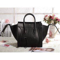 Borsa tote Celine Luggage Phantom Square in pelle Epsom nera
