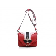 Borsa a tracolla piccola Givenchy Obsidian rossa