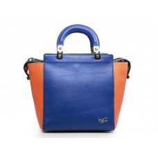 Borsa a mano Givenchy in pelle Hdg convertibile blu arancione