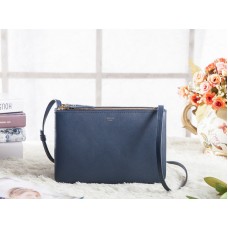 Borsa a tracolla Celine Mini Trio blu scuro