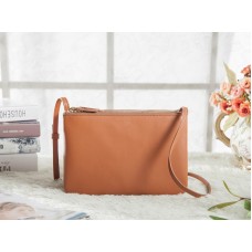 Borsa a tracolla Celine Mini Trio marrone scuro