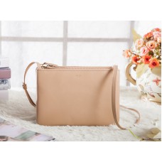 Borsa a tracolla Celine Mini Trio marrone chiaro