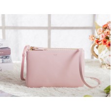 Borsa a tracolla Celine Mini Trio rosa chiaro