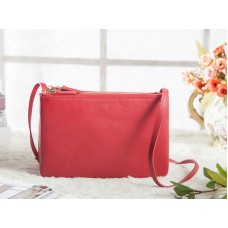 Borsa a tracolla Celine Mini Trio rossa