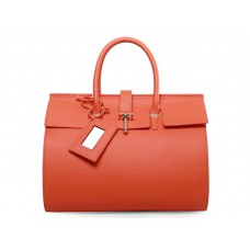 Balenciaga City Bag in pelle grande arancione