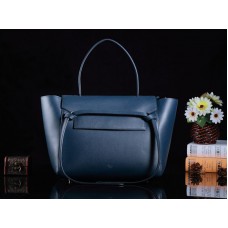 Borsa a tracolla Celine Mini in pelle di vitello liscia blu notte