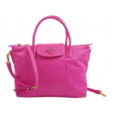 Borsa Prada Tessuto in nylon con finiture in pelle color pesca