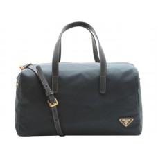 Borsa a mano Prada Vela in nylon blu