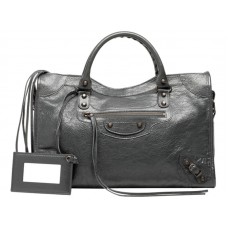 Borsa Balenciaga Medium Classic City Bag grigia