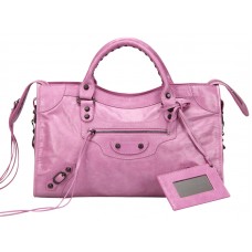 Borsa Balenciaga Medium Classic City Bag Rosa Viola