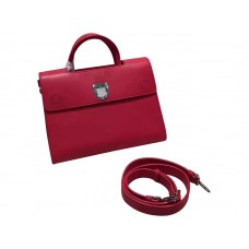 Borsa Dior Diorever Noisette Prestige in pelle di vitello rossa