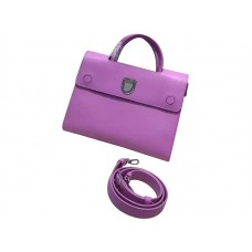 Borsa Dior Diorever Noisette Prestige in pelle di vitello Viola