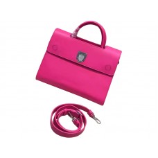 Borsa Dior Diorever Noisette Prestige in pelle di vitello rosa caldo