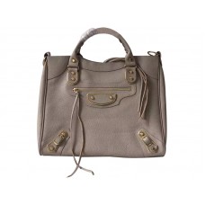 Borsa Balenciaga Velo con bordo metallizzato oro grigio
