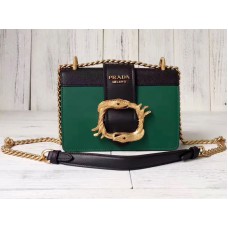 Borsa Prada Cahier verde