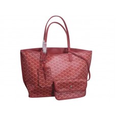 Borsa tote reversibile Goyard Anjou mm rossa